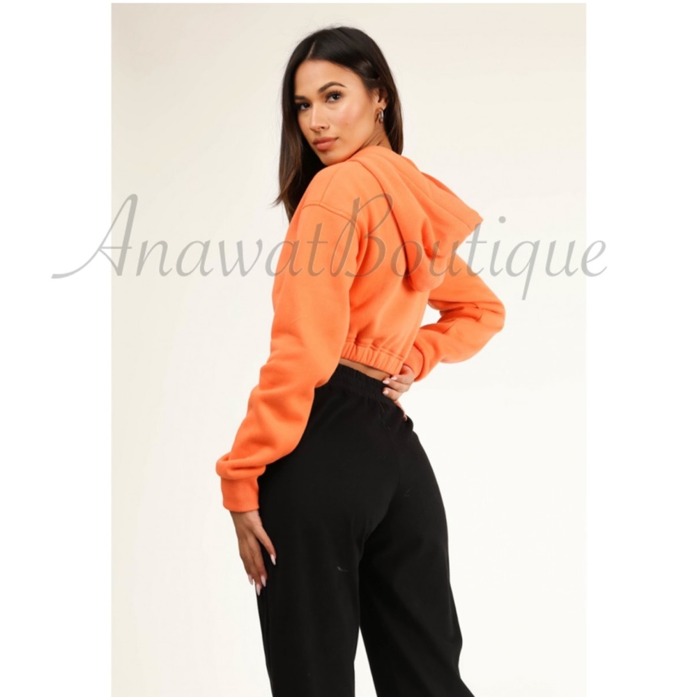 Hot Girl Cropped Hoodie - Picture 2 of 8